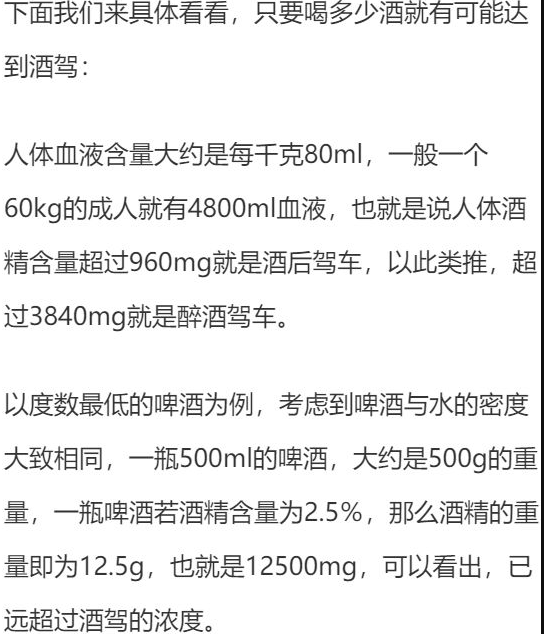 喝多少酒開車算酒駕？喝完酒多久能開車？這組數(shù)據(jù)，都說明白了